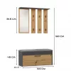 Topeshop GAR PARMA ANT/ART entryway Kapp