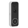 Juhtmega/juhtmeta uksekella helin Yale SV-VDB-1A-W — must/valge, 6 meloodiat, reguleeritav helitugevus, LED-indikaator, 55×34×146 mm