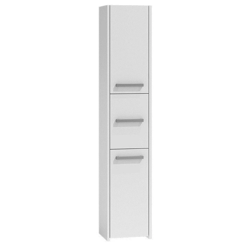 Vannitoa hoiukapp top e shop S33 BIEL — eraldiseisev, valge, 6 riiulit, 300×300×1700 mm