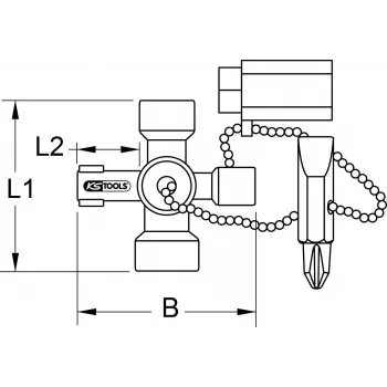 Lülituskapivõti KS TOOLS 130.1010, 42 mm