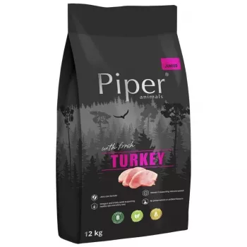 Kuiv koeratoit Dolina Noteci Piper Junior — kalkunivalem, 12 kg, valk 30% / rasv 17%