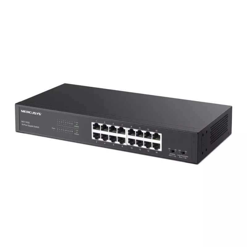 Mercusys MS116GS võrgukommutaator Gigabit Ethernet (10/100/1000) Must