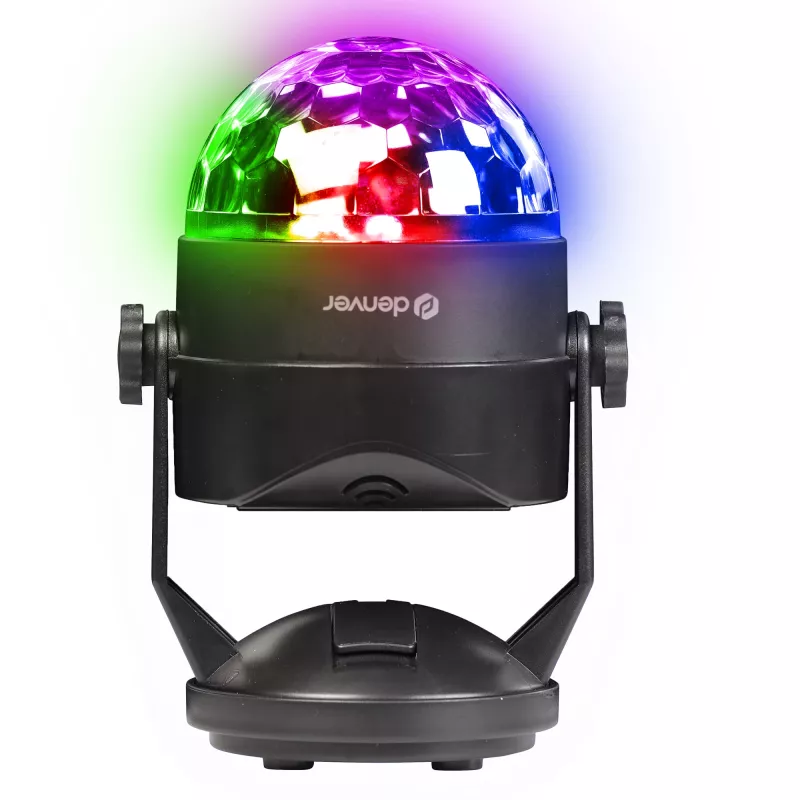 LED-disko valgusefekt DENVER LDB-319 — kompaktne LED-pidutuli, mudel 117220200040