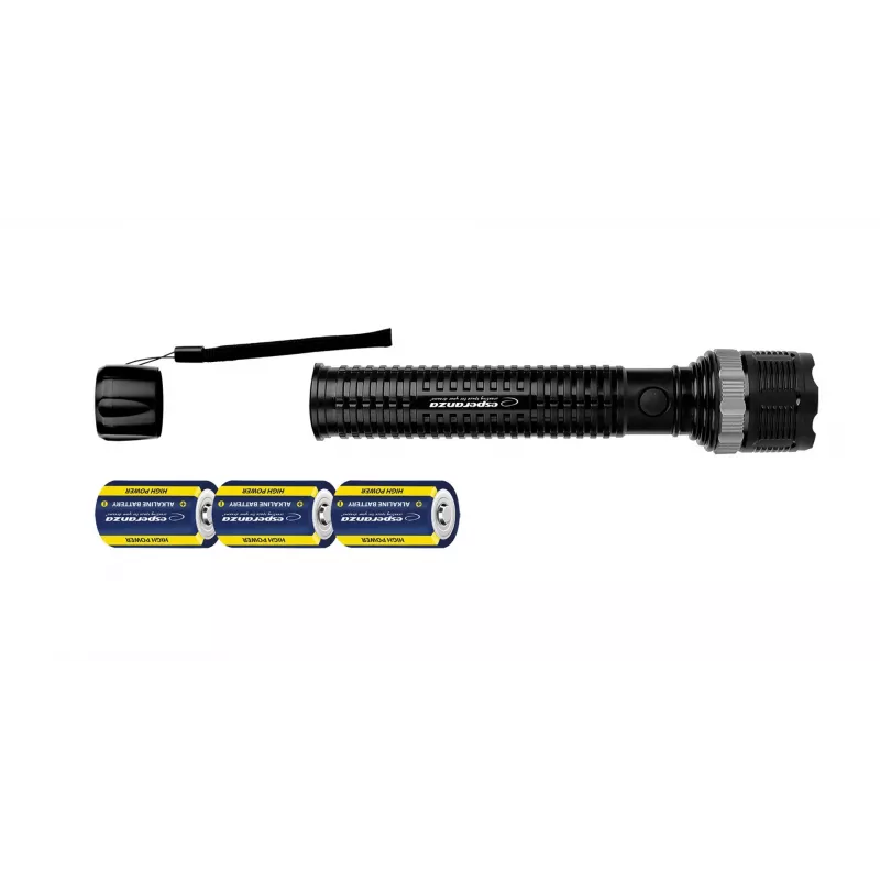 Käeshoitav taskulamp ESPERANZA Epione XL LED 1,2 W 100 lm 100 m Must, patarei R20 (3)