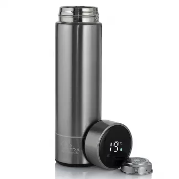 Extralink Smart Travel Mug Silver, termokruus LED-ekraaniga
