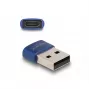 DeLOCK USB 2.0 adapter USB Type-A-pistik – USB USB-C emane sinine