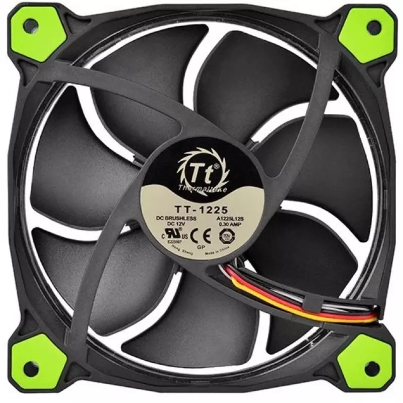 Thermaltake Riing 14 CL-F039-PL14GR-A 14 cm must roheline ventilaator
