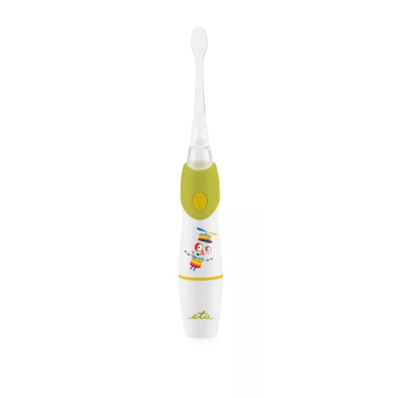 Laste hambahari ETA SONETIC patareitoitega roheline 1 käepide + 1 harjapea 160 mm