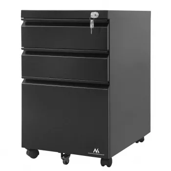 Kontori sahtliüksus Maclean MC-850 Must metall 2 sahtlit