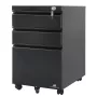 Kontori sahtliüksus Maclean MC-850 Must metall 2 sahtlit