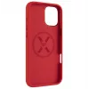 Tagakaas FIXED Apple iPhone 16 Plus — MagFlow vedelsilikoon, punane