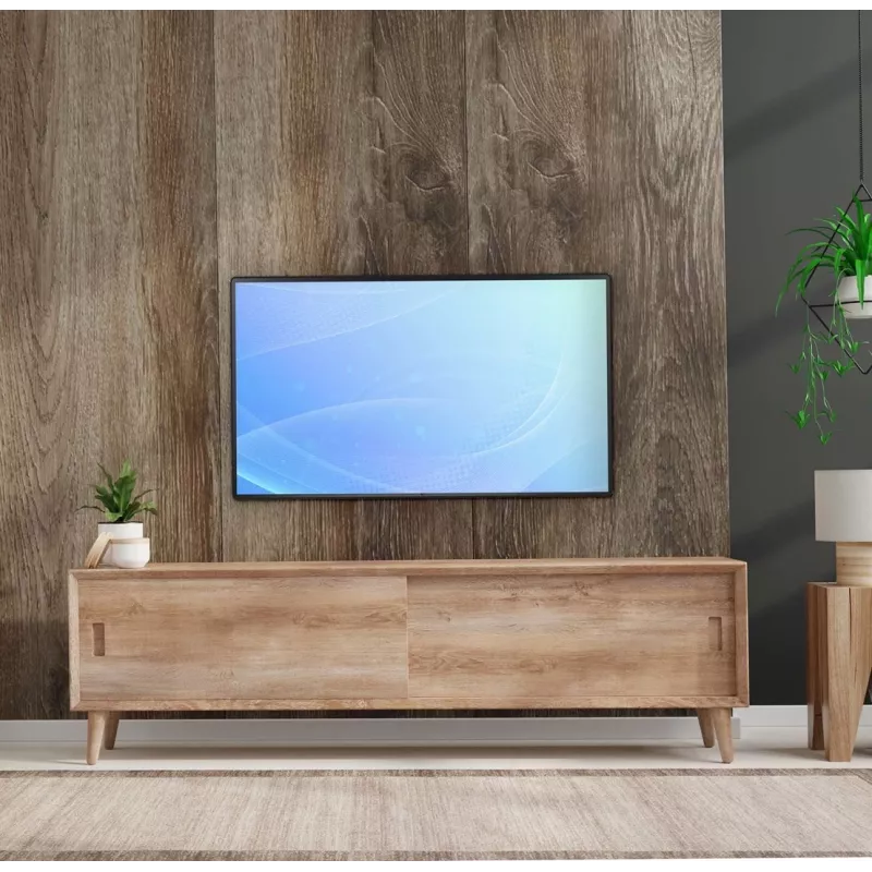 Seinale kinnitatav monitorihoidik EDBAK FSM100 32″–55″ ekraanidele, VESA 75x75–400x400, max 15 kg, must