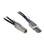 Inter-Tech - Väline SAS-kaabel - SAS 12Gbit/s - 36-pin 4x Shielded Mini MultiLane (M) to 4x Shielded Mini MultiLane SAS (SFF-8088), 26-pin (M) - 1,0m - Must (88885007)