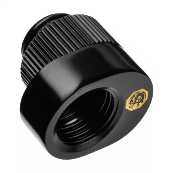 Pikenduse nihe (2 tk) BitsPower BPTA-PAM-GB — must, nurga all olevad PC veejahutusliitmikud