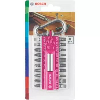 Kruvikeerajakomplekt Bosch 2607002821 — 21 osa: Torx, Phillips, Pozidriv, Hex