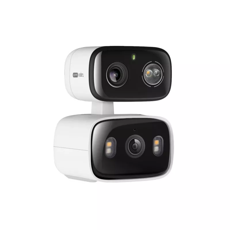 IP-turvakaamera TP‑LINK Tapo C246D — 3 MP (2304×1296), 2,8 mm, 107,8° vaateväli, PTZ kahe objektiiviga, IP65, Wi‑Fi/Gigabit, microSD kuni 512 GB