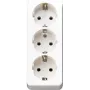 Jung Triple Schuko socket outlet without strain relief, aws 10 S 23 LA WW (10S23LAWW)