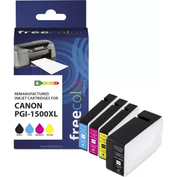 Kassetid Freecolor Canon PGI-1500XL Multipakk BK/C/M/Y
