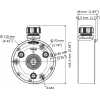 Hikvision DS-1280ZJ-TR13 välistingimustesse mõeldud harukarp must/hõbedane 1 kg
