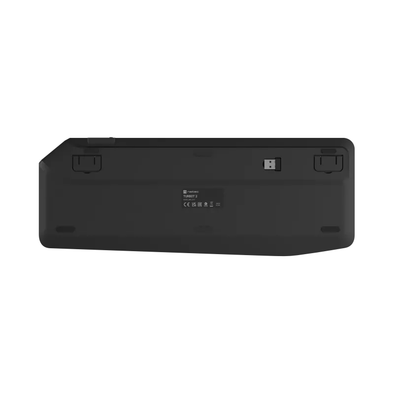 Natec Turbot 2 | Klaviatuur | Juhtmevaba | US | Bluetooth | Must/Hall