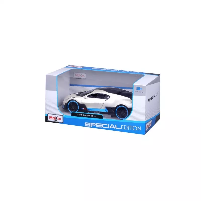 Komposiitmudel Bugatti Divo 1/24 valge