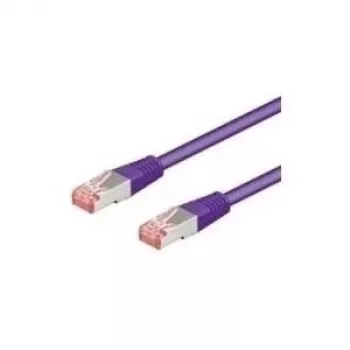 Wentronic Goobay CAT 6 paigalduskaabel, S/FTP (PiMF), violetne, 1 m - LSZH halogeenivaba, vask (93536)
