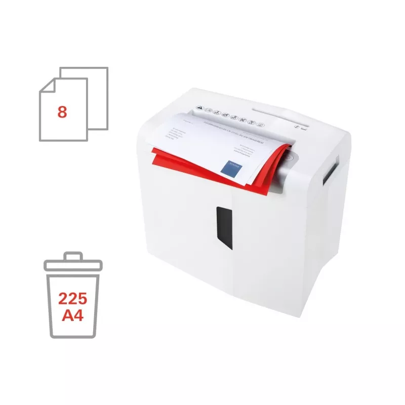 HSM shredstar X8 dokumendipurustaja, 4,5 x 30 mm + eraldi CD-lõikamismehhanism
