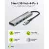 Goobay Slim 4-Port USB-Hub USB-C/USB-A 5 Gbit/s - Plug> 1x (76562)