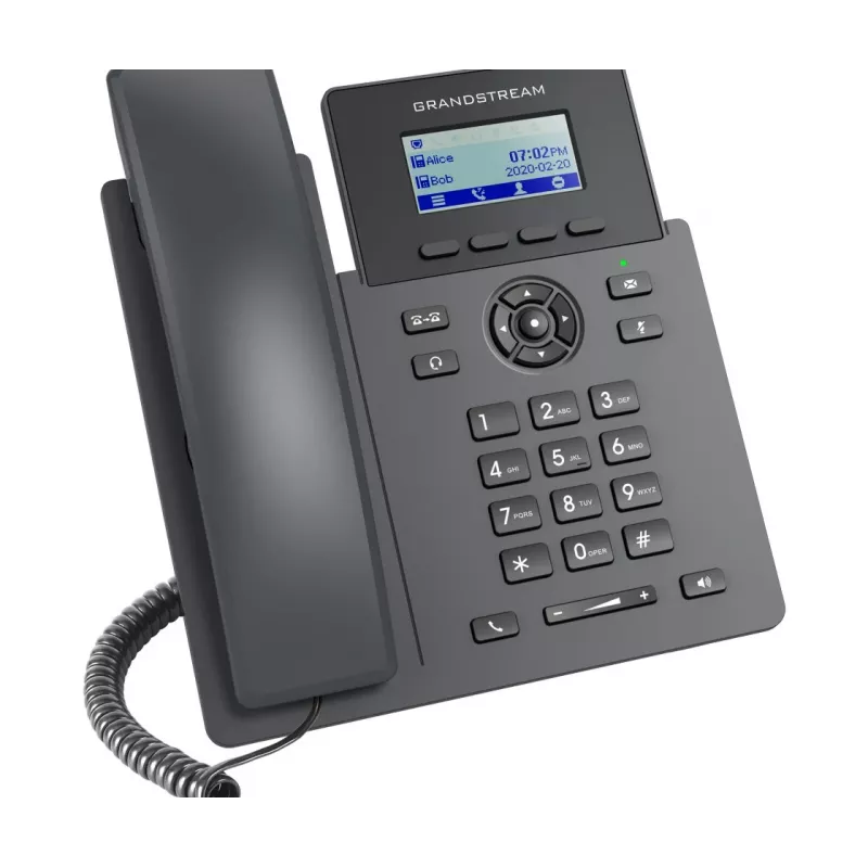 Grandstream Networks GRP2601P IP-telefon must 2 liini LCD-ekraaniga