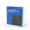 SAVIO AK-59 Väline saleda disainiga CD/DVD-salvesti R/RW - USB-C/USB-A, must