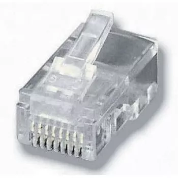 Equip modulaarne pistik lamekaabli jaoks, RJ-45 (8P8C), läbipaistev, 0,65 g, 11,7 mm, 21,3 mm, 7,2 mm