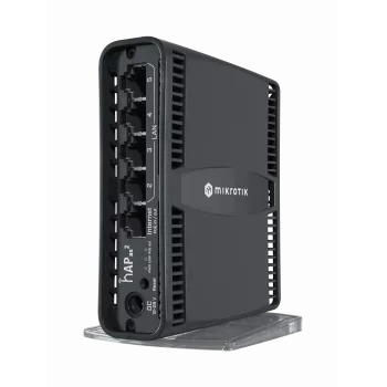 Mikrotik hAP ax2 traadita ruuter Gigabit Ethernet kaheribaline (2,4 GHz / 5 GHz) Must