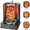 Vertikaalne elektriline multigrill CLATRONIC DVG 3686 — 1400 W, must, pöörlev varras ja 6 varrast