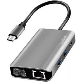 LogiLink dokkimisjaam LogiLink USB 3.2 Gen 1 USB-C 7-Port UA0410