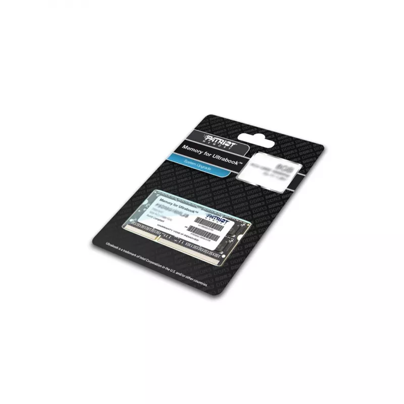 Sülearvuti mälu PATRIOT 8GB DDR3 1600MHz 204-kontaktiga SO-DIMM 1,35V