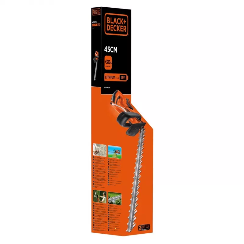 Must & Decker GTC1845L20 aku-hekilõikur, topelttera, 2600 g (B667995)