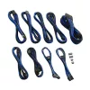 CableMod C-Series PRO ModMesh kaabel Kit for Corsair AXi/HXi/RM (kollane Label) - must/sinine