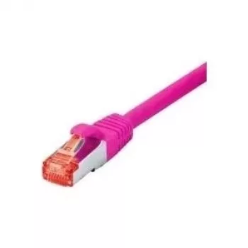 Tecline - patch-kaabel - RJ-45 (M) RJ-45 (M) pesasse - 1,5 m - SFTP, PiMF - CAT 6 - Halogeenivaba, haakumiskindel - magenta (715015M)