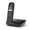 Gigaset AS690A analoog/DECT telefon, helistaja ID, must