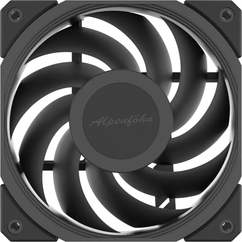 ALPENFÖHN Jetstream 120mm PWM korpuseventilaator - must