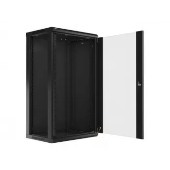 Seinale paigaldatav rack LANBERG WF01-6422-10B, 22U, 19 tolli, 600x450x1085 mm, teras, must