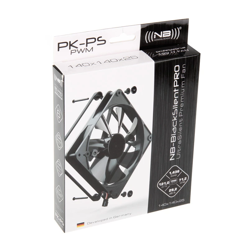 Noiseblocker NB-BlackSilent Pro 140mm korpuse ventilaator - must