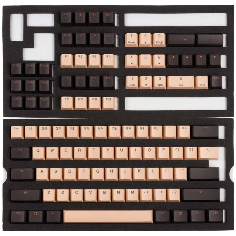Klahvikomplekt Ducky DKSA108-USPDGMZOR PBT topeltsüstik, US paigutus, 108 klahvi