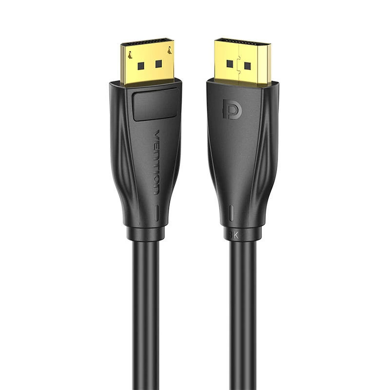 DisplayPort 1.4 kaabel Vention HCCBI, 3 m, 8K@60Hz / 4K@120Hz, 80 Gbit/s, kullatud kontaktidega, must
