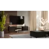 TV-kapp cama meble CORTINA EF 180×40×60 cm, must, puitlaastplaadist pealispind, must raam