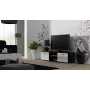 Cama TV-alus SOHO 140 must/valge läikiv