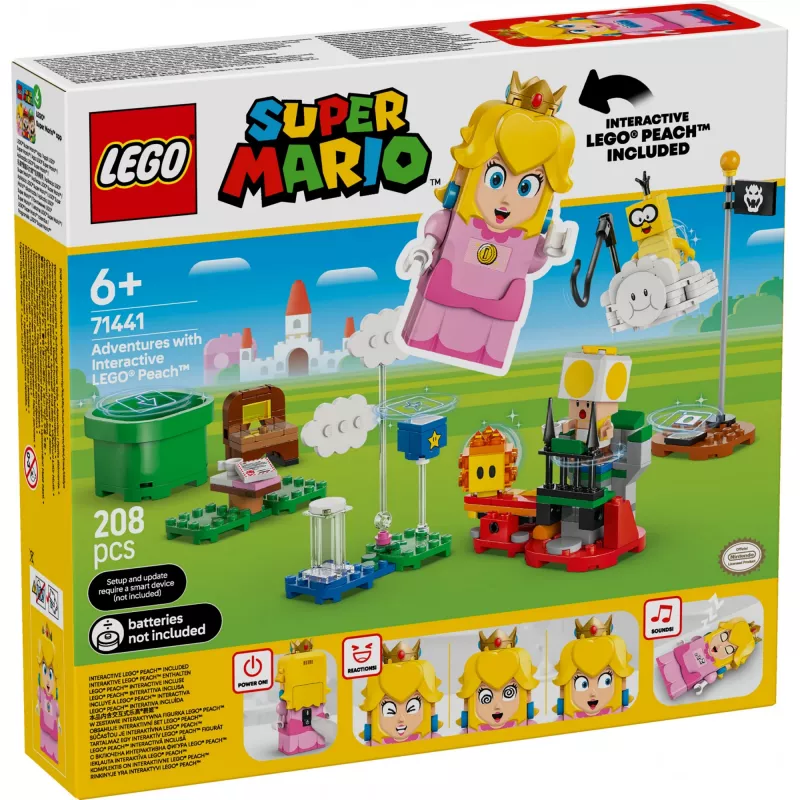 LEGO 71441 Super Mario interaktiivne LEGO Peach kujukese komplekt, ühildub LEGO süsteemiga