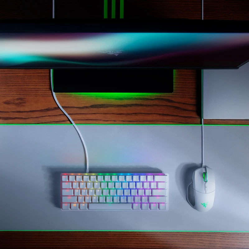 Razer Huntsman Mini klaviatuur mängimiseks USB QWERTY inglise valge