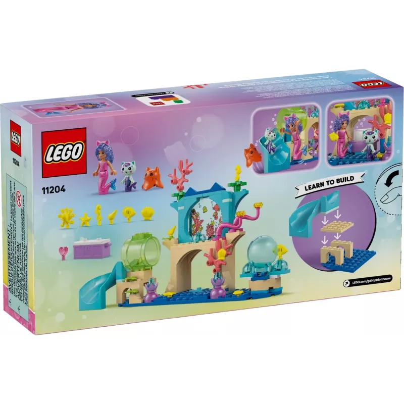 LEGO GABBY’S DOLLHOUSE 11204 Mermaid Gabby's Aquarium Adventure