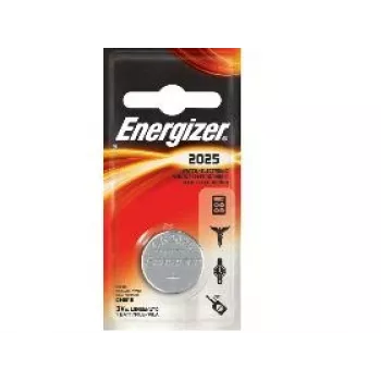 Ühekordne liitium-nööppatarei Energizer CR2025 3 V, 1 tk